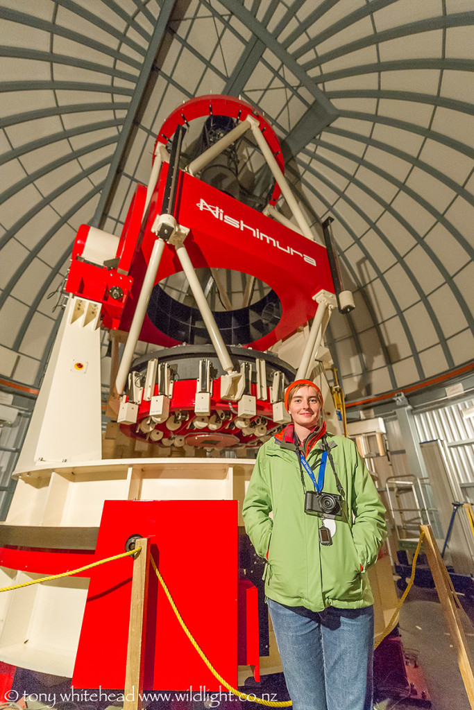 Edin with the 1.5m MOA telescope on alt/azimuth mount