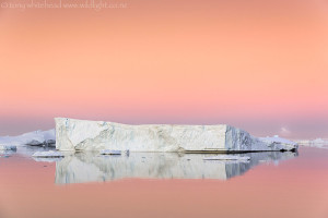 Antarctic Sunset and Moonrise