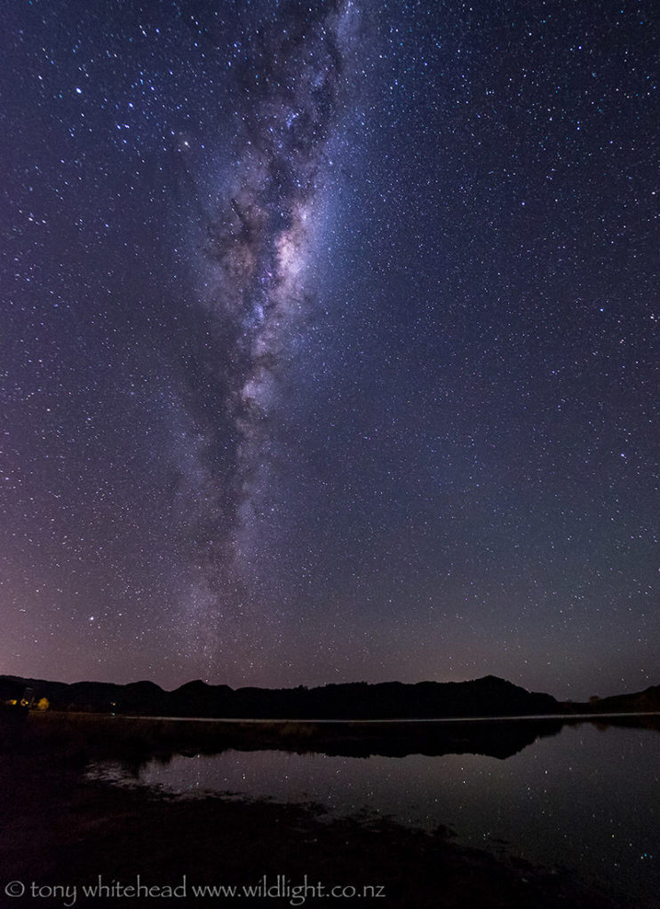 Milky Way photographed at Lake Okareka