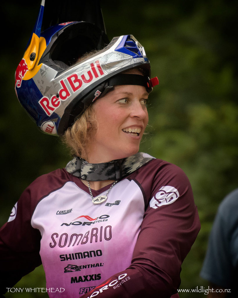 Jill Kintner, winner of the womens Crankworx Rotorua 2018 Dual Slalom