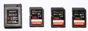 Memory cards for the Nikon D850
