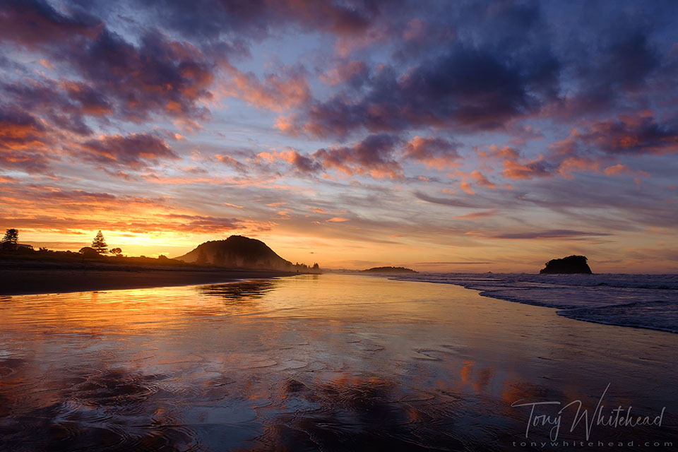 Photo of a Mount Maunganui winter sunset