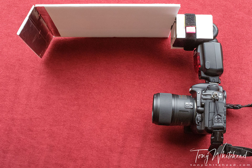 Photo of DIY Macro Flash Modifier with backlighting reflector