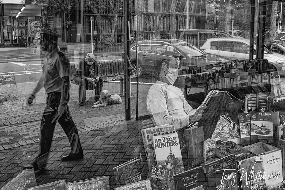 Photo showing Devonport Bookshop reflections in the time of COVID-19