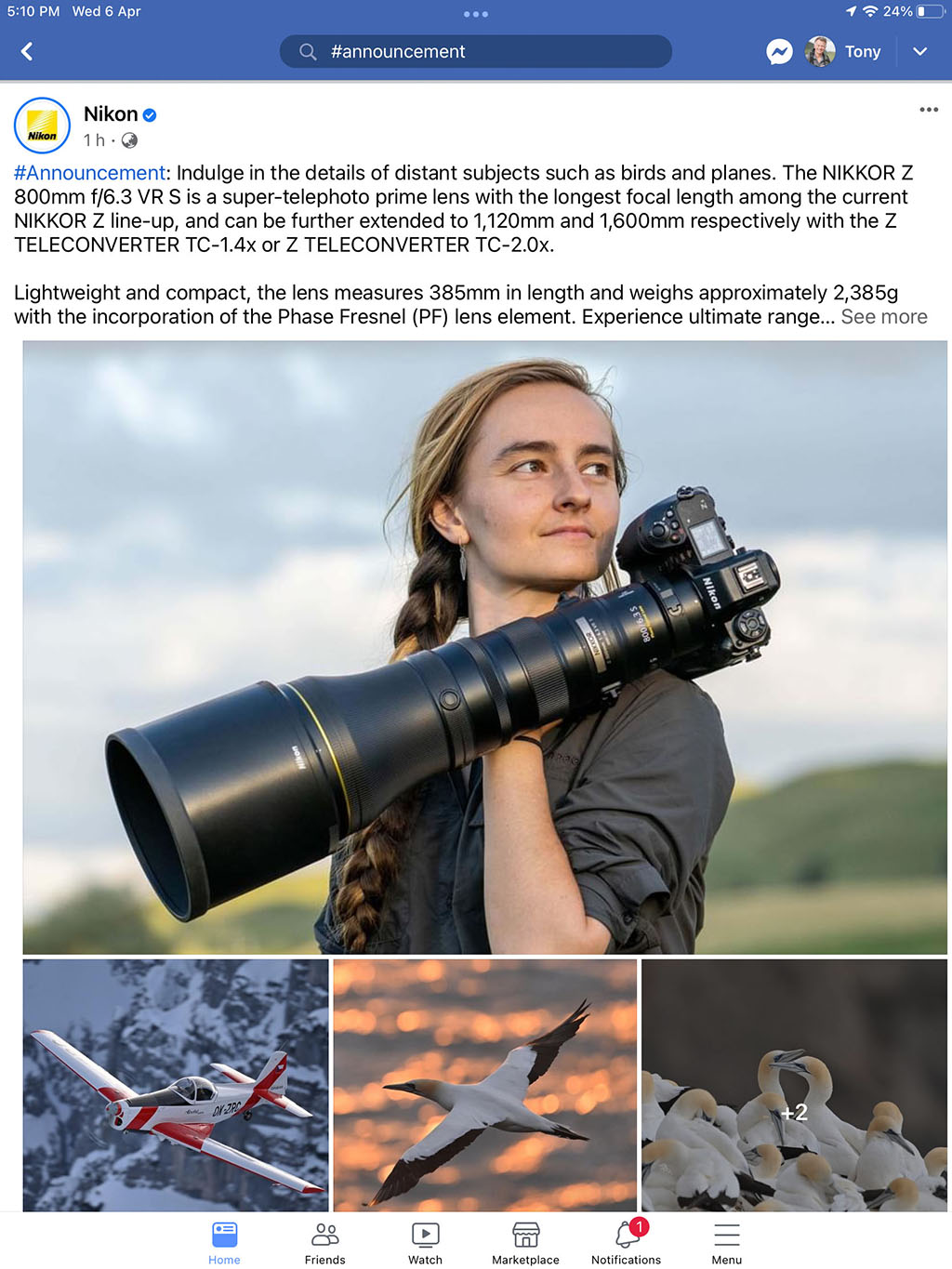 We’ve Gone Global! – International launch of the Nikkor Z  800mm f6.3