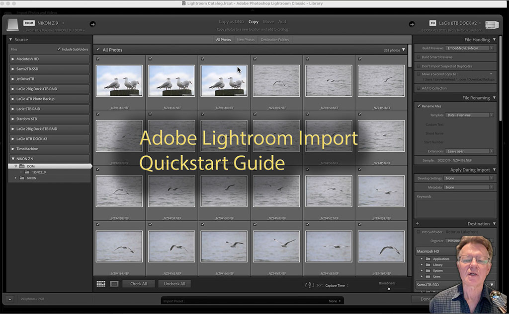 Video Tutorials – Lightroom Import Quickstart Guide