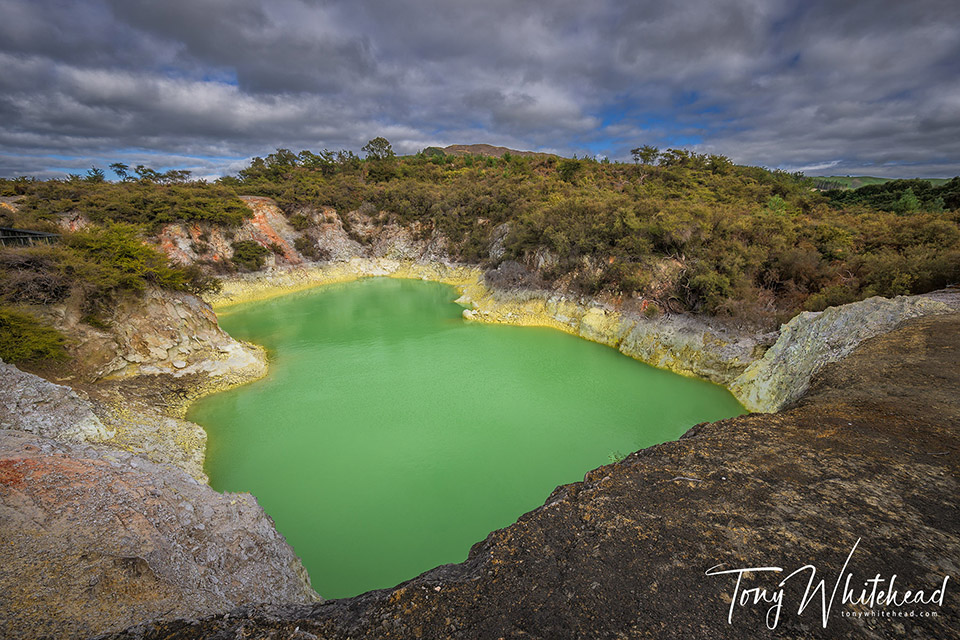 Green geothermal pool, Wai-O-Tapu